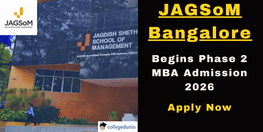 JAGSOM Bangalore Begins Phase 2 MBA Admission 2026